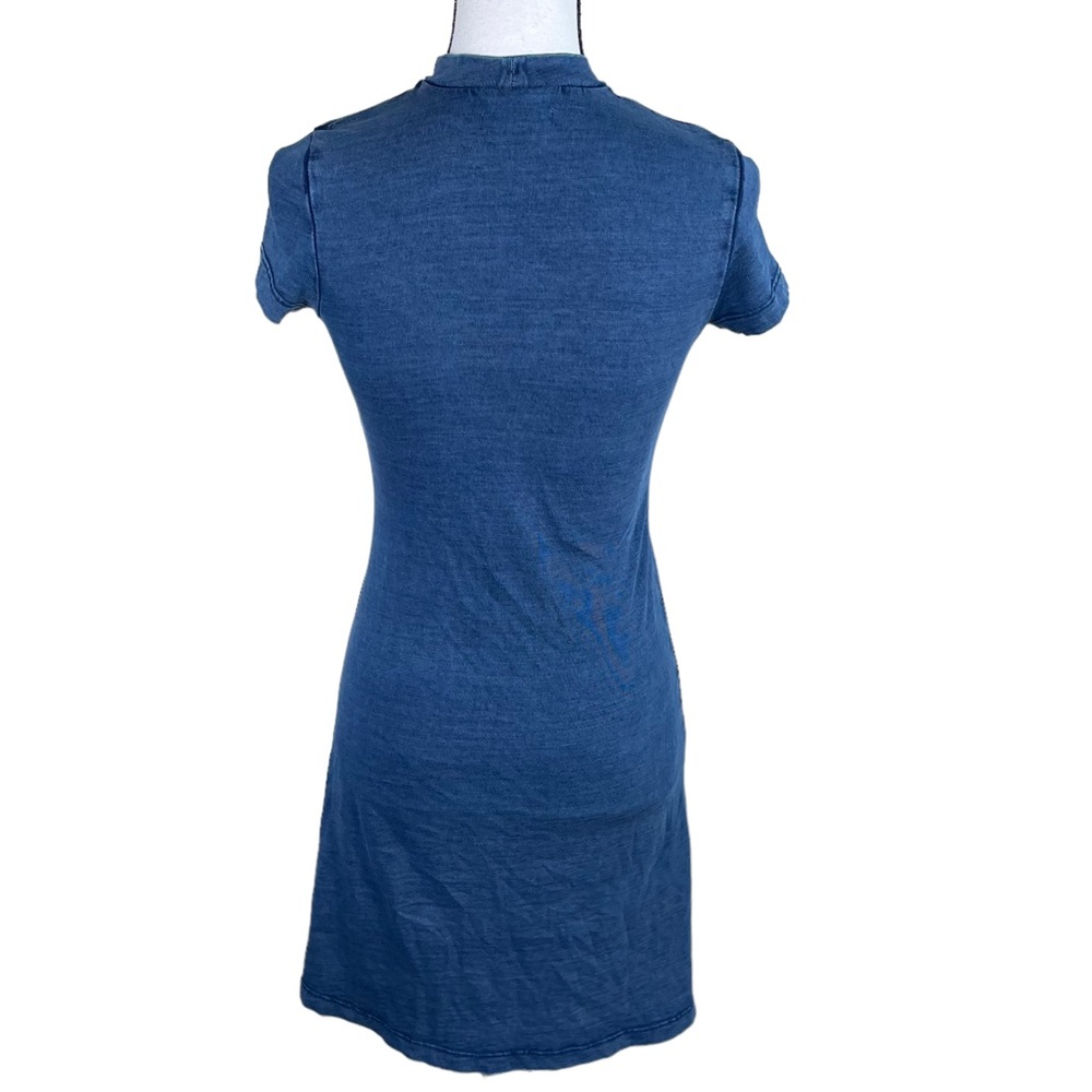 AE Soft & Sexy Choker Neck Blue Dress - Picture 4 of 7